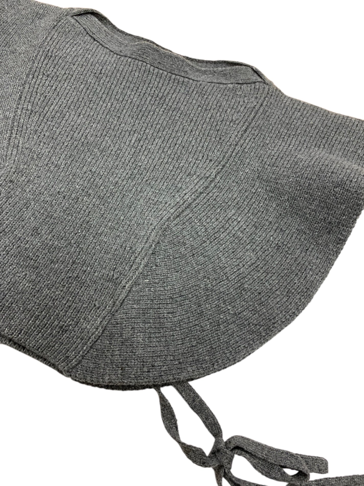 エムズグレイシー ケープ風フリルジレ 118626 ニット セーター 38 グレー ITWJN8FWA9XY