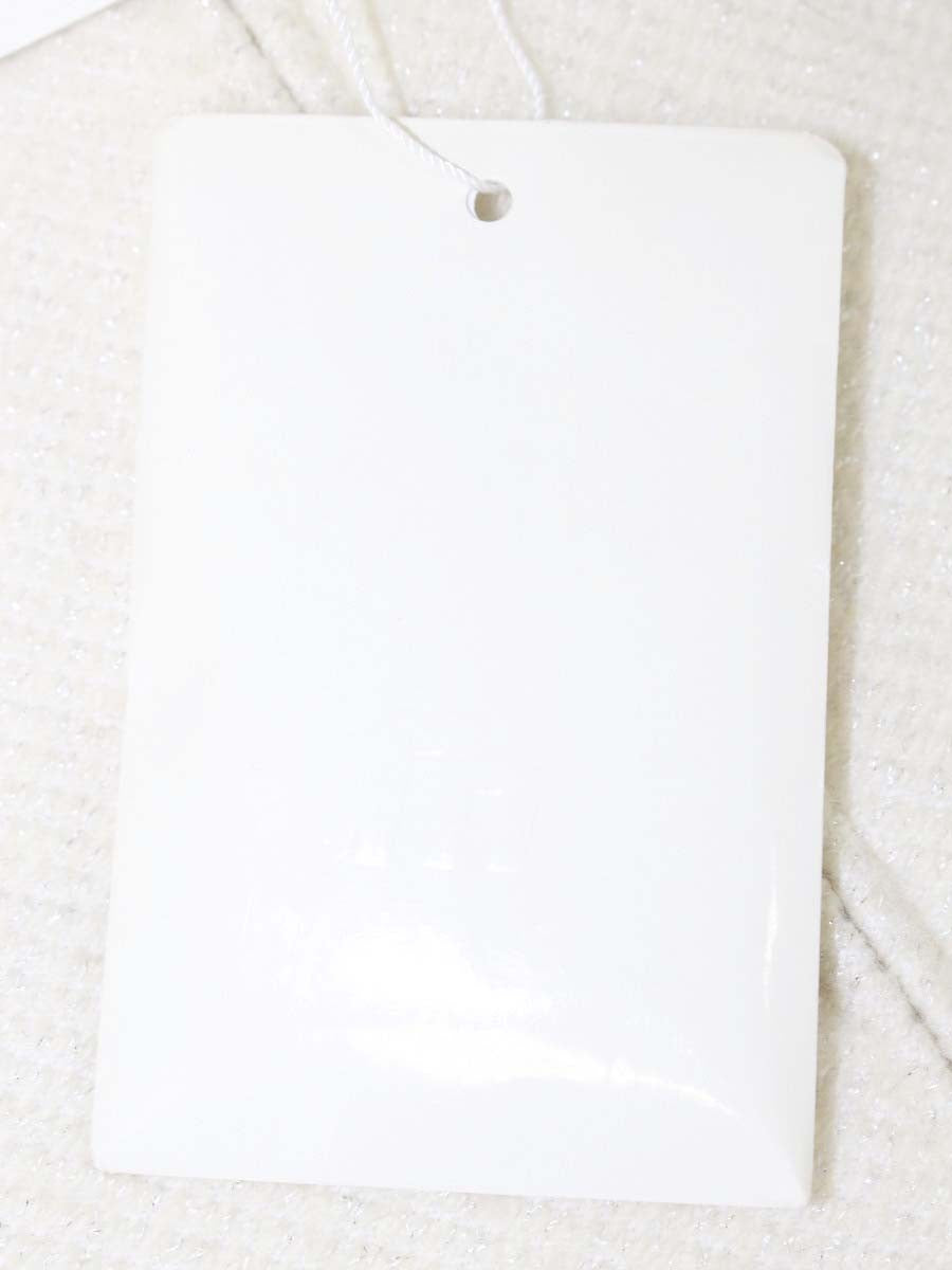 エムズグレイシー 724701 ジャケット 38 ホワイト ジップアップ カメリアファスナー IT60A0SMT9LW