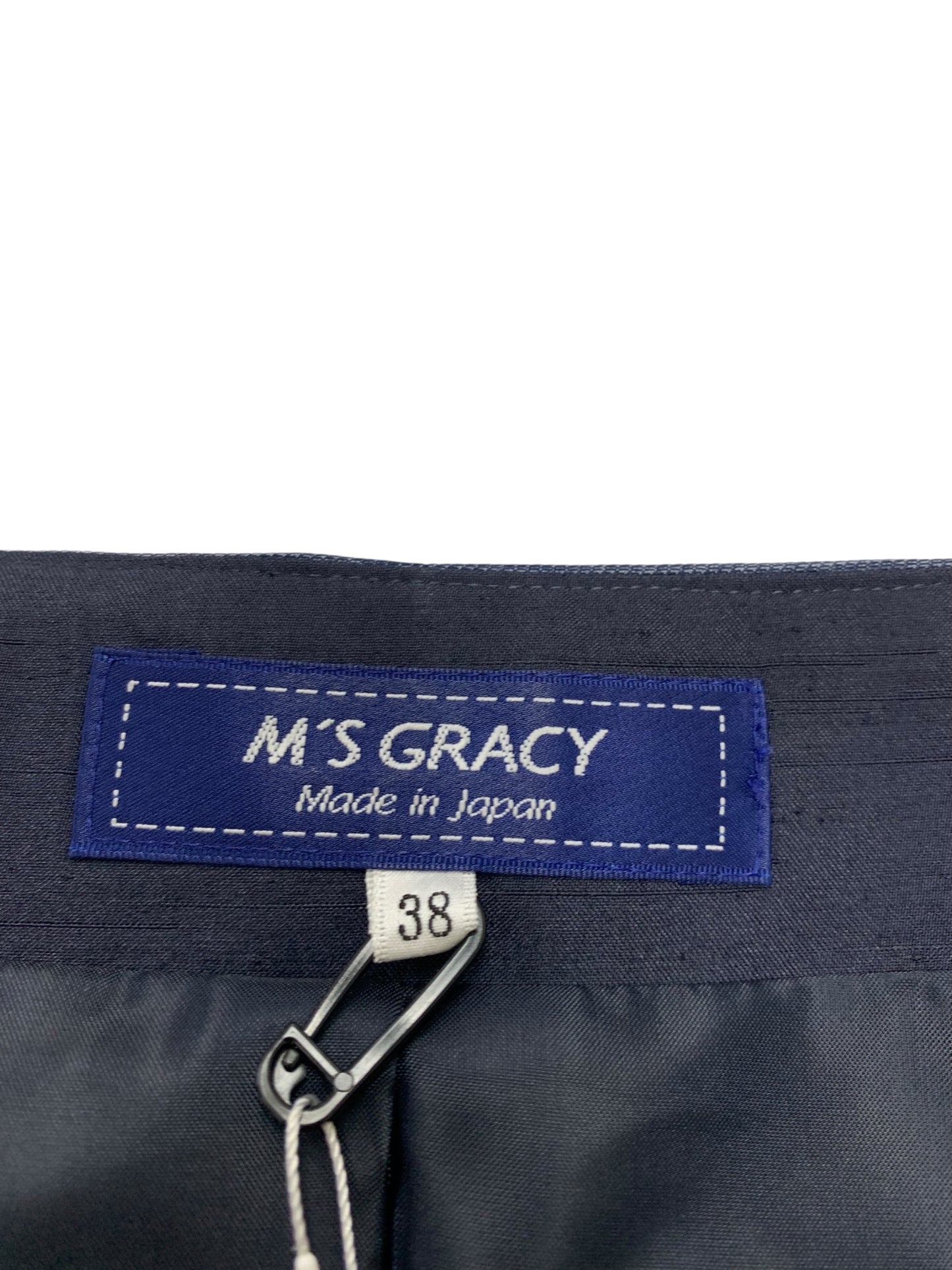 エムズグレイシー 511114 ワンピース 38 ブルー リボン センタージップ IT7WGMIU1NCA 【SALE】