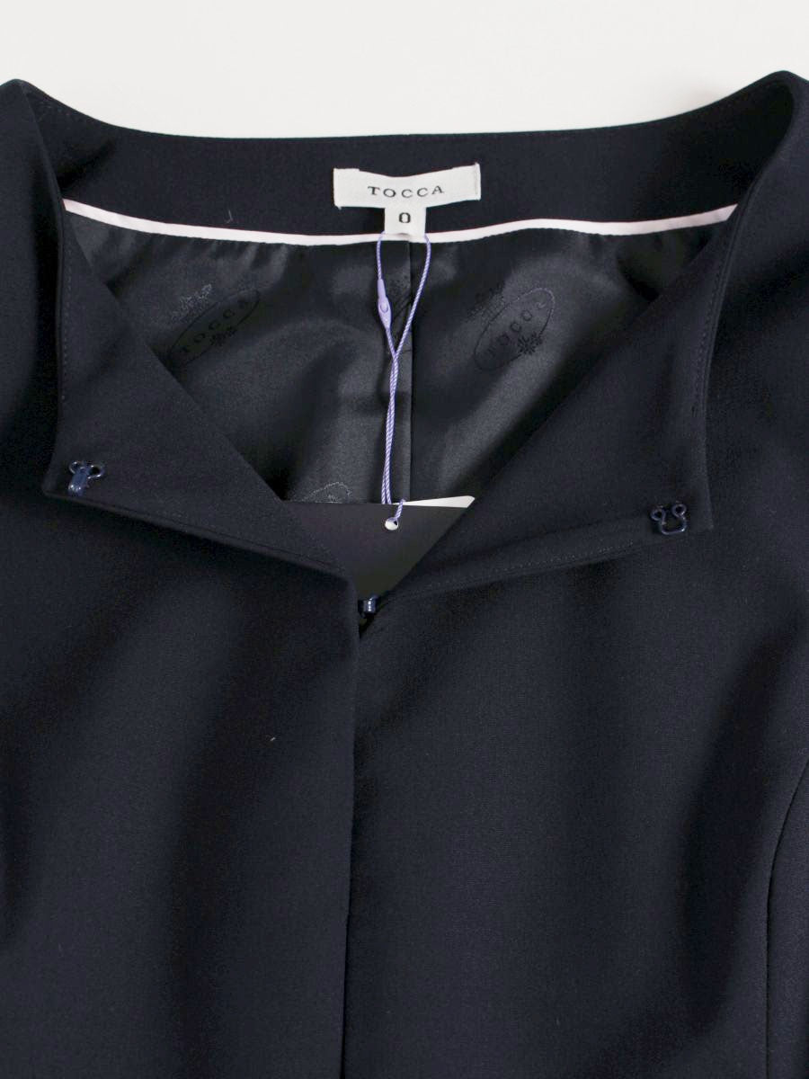 トッカ JKTOYS0100 ジャケット 00 ネイビー ノーカラー IT26UI8548CG