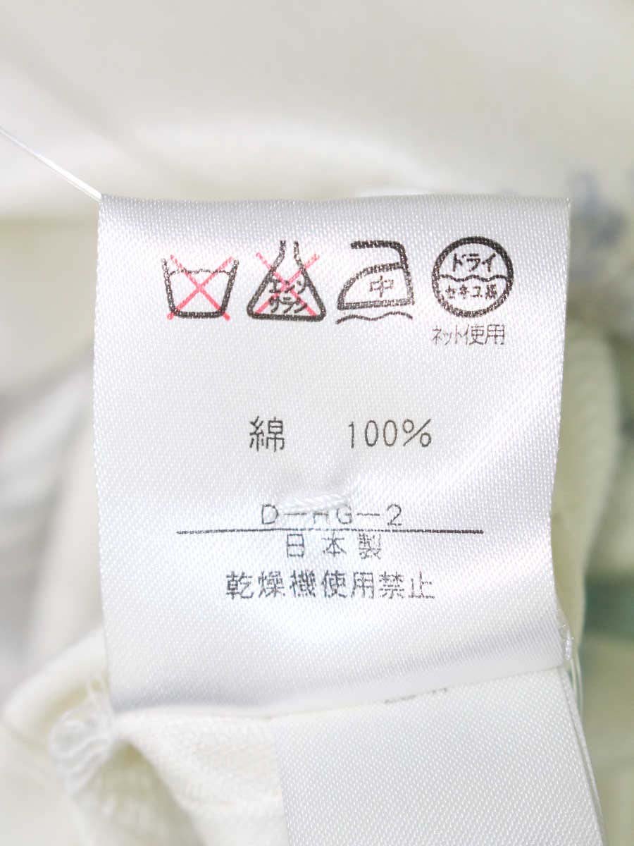 レオナールファッション 0339121 ブラウス M アイボリー コットン ロゴボタン シースルー フラワー IT17RWL90VYO