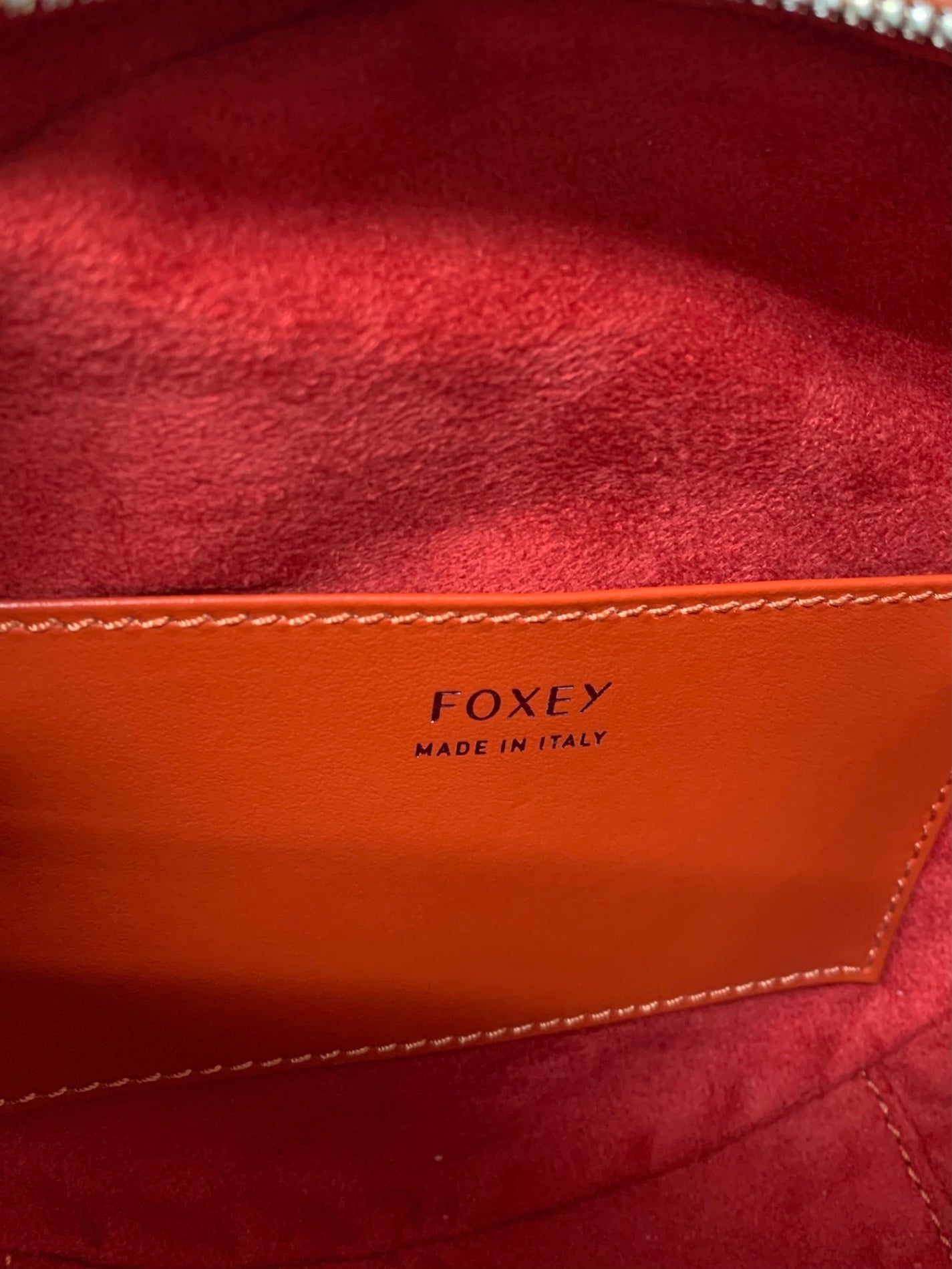 フォクシーブティック ハンドバッグ オレンジ 丸形 サークル レザー 2WAY ITW7Y8ESFDRL