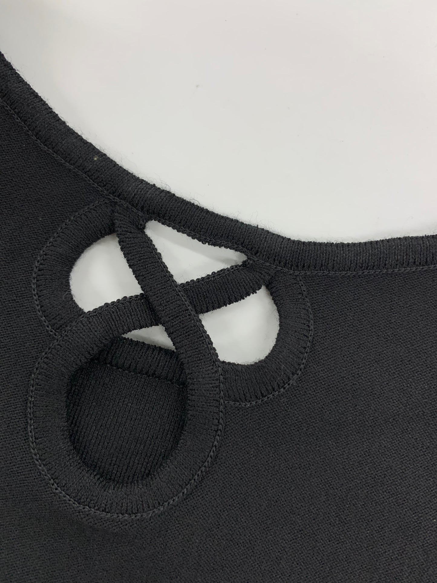 デイジーリンforフォクシー 06970 トップス 40 ブラック ニット クロバークロス ITP9ET5C4YG4 【SALE】