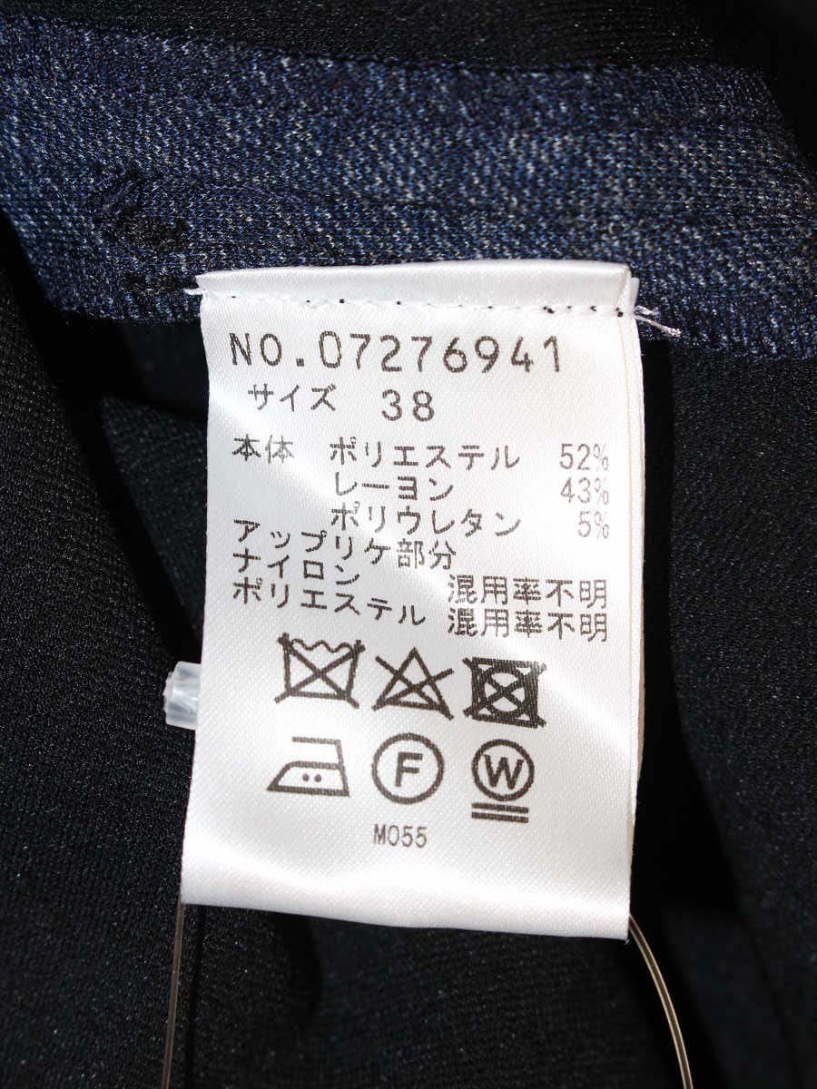 ヴィヴィアンタム 07276941 ワンピース 38 ネイビー デニム フラワーモチーフ IT0MD0INGQFY