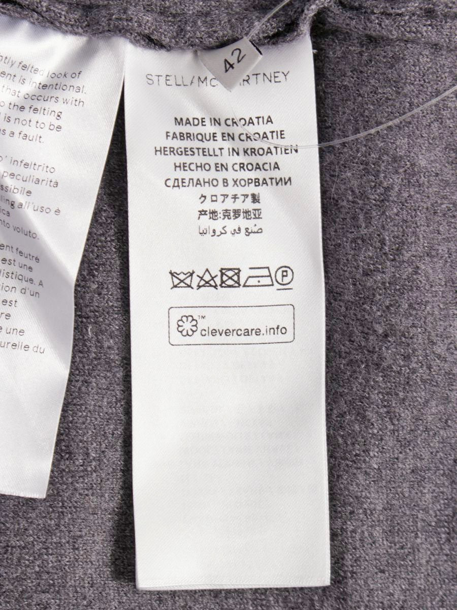 ステラマッカートニー 1229 ニット セーター 42 グレー サイドライン ITFXUE1F7UWC