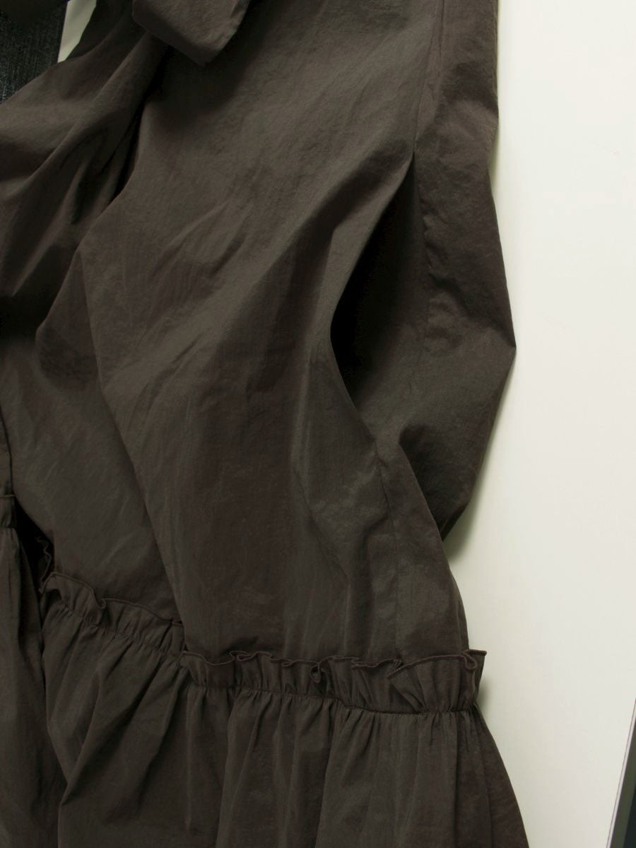 エムズグレイシー スクウェアネックロー切り替え 411331 ワンピース 38 ブラウン IT4BAR4WSXO4