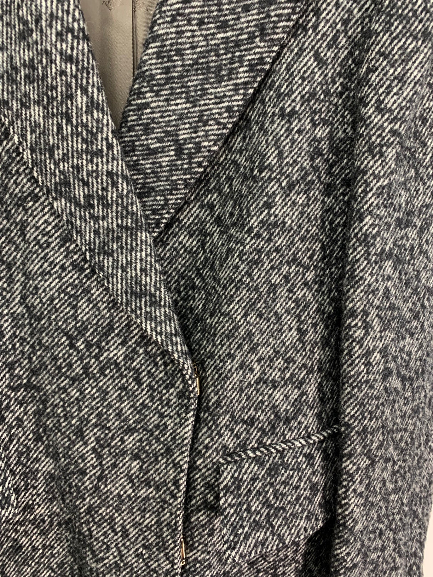 オールドイングランド 59505321 チェスターコート 38 ブラック ツイードカルゼ ITYJZVB5VO66