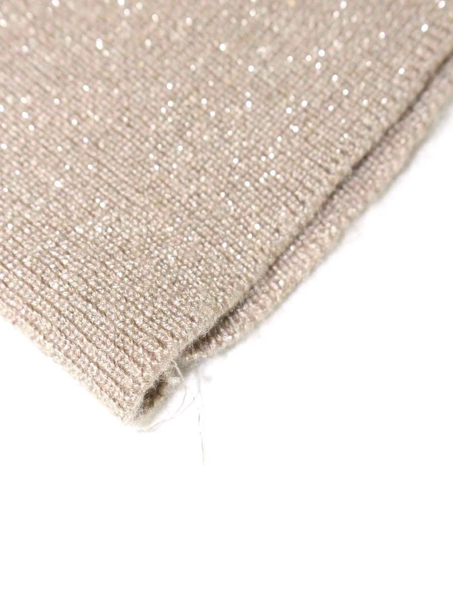 セルフォード CWNT184086 カーディガン 38 ベージュ フェイクパール ラメ ITNVHTYXPDPK