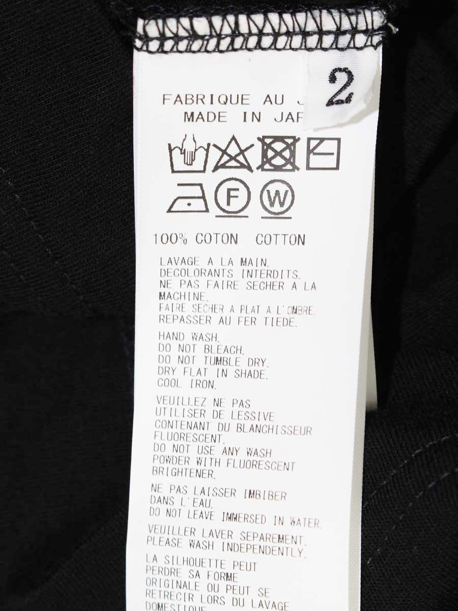 ヨウジヤマモト HP-T02-070 Tシャツ 2 ブラック オーバーサイズ ITC66QOHY6KH