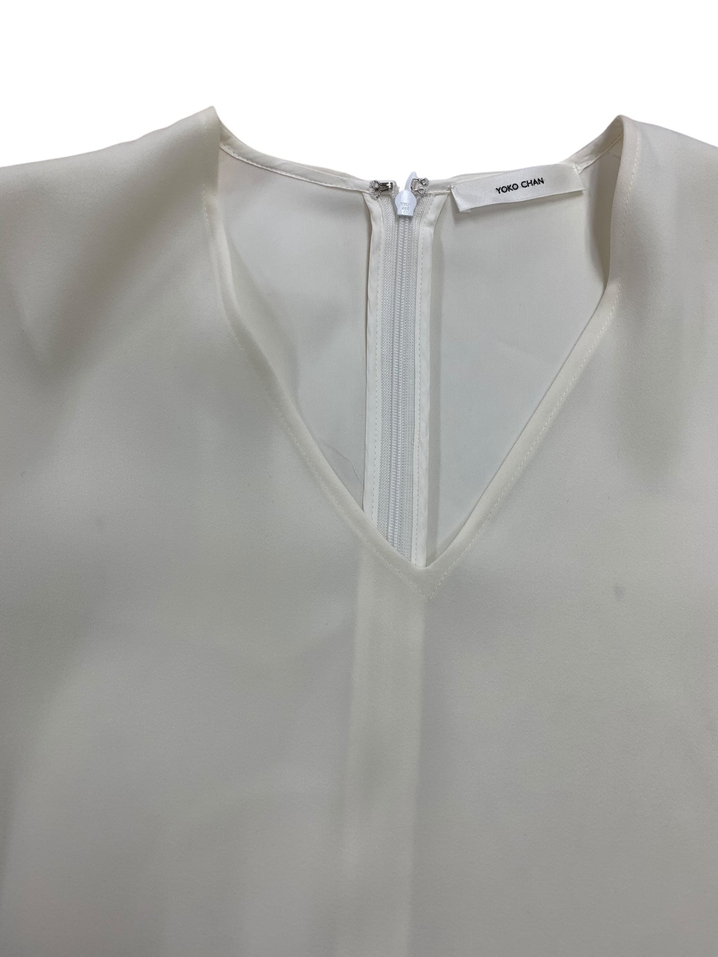 ヨーコチャン Vネックペタルジャンプスーツ YCP-121-093 36 ホワイト フリル ITBU0A5VH35A