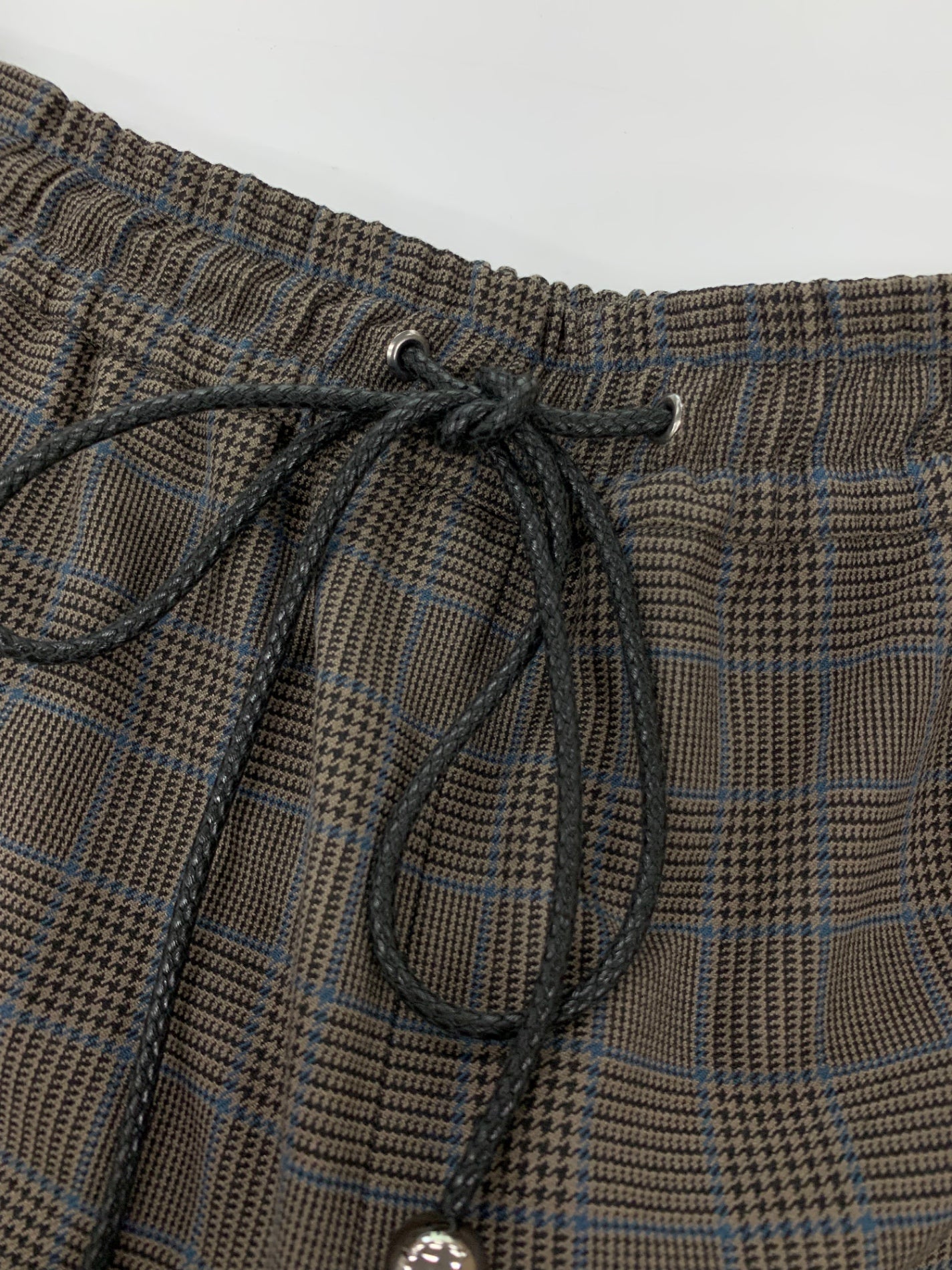 エムズグレイシー 216604 ワイドパンツ 38 ブラウン グレンチェック ITFRDY8IL7SO