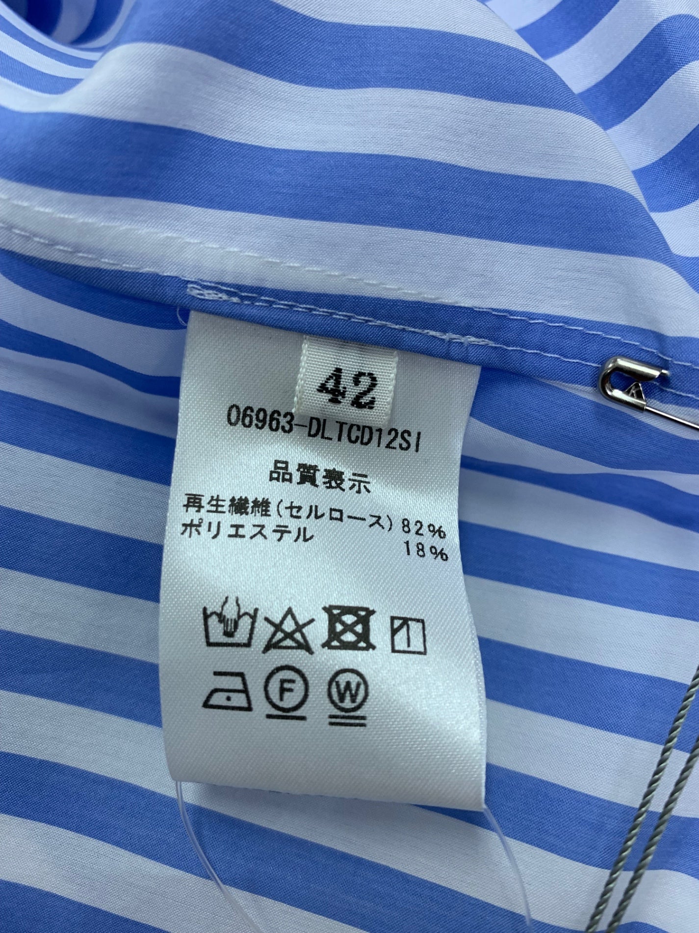 デイジーリン Stripe Blouse Provence 06963 ブラウス 42 ブルー ストライプ IT660PG3M9GK