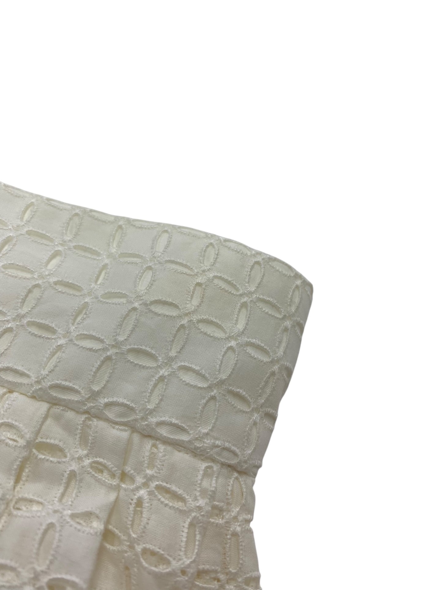 フォクシーブティック White Snow 39880 スカート 38 ホワイト カットワーク フレア ITD7TYFOQ7N2