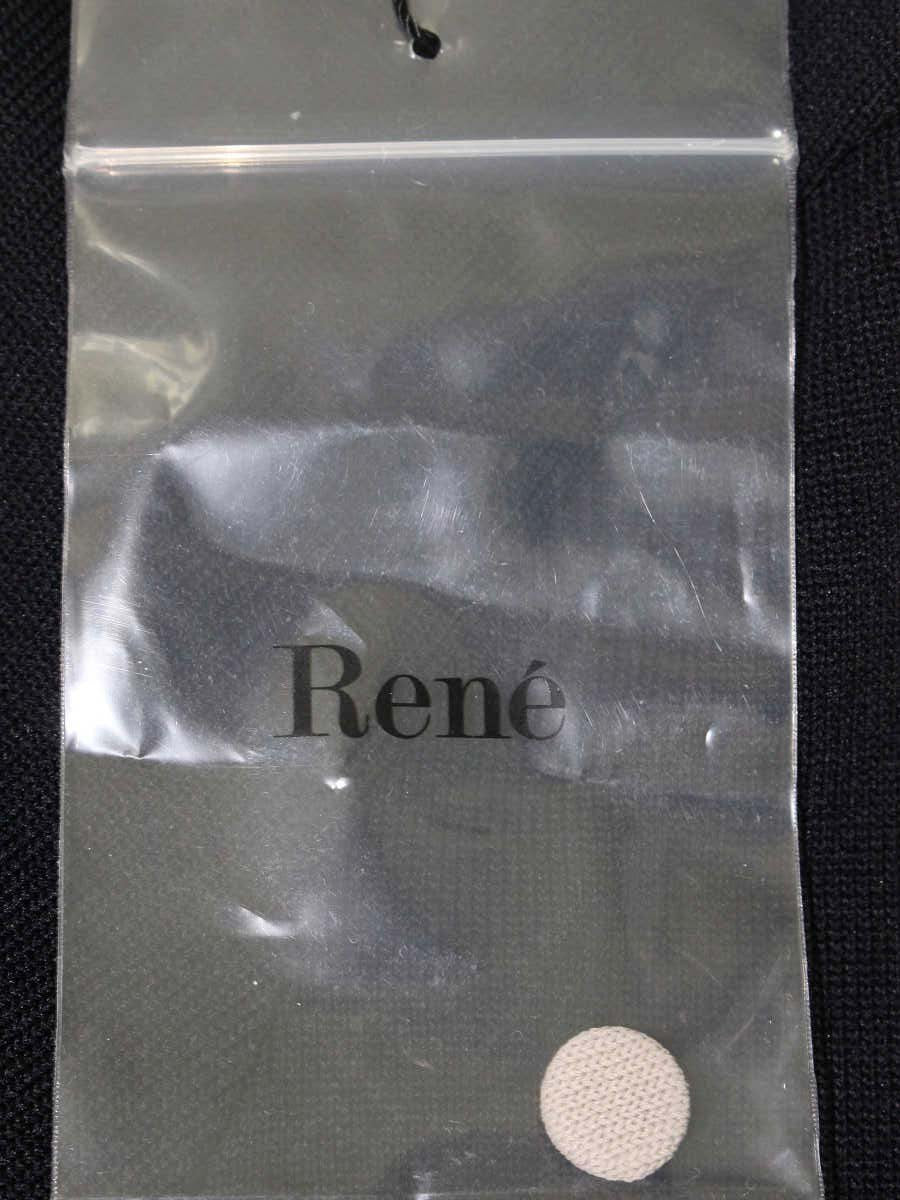 ルネ basic 5012020 カーディガン 36 ブラック リボンモチーフ IT2UL9AUPOJ4