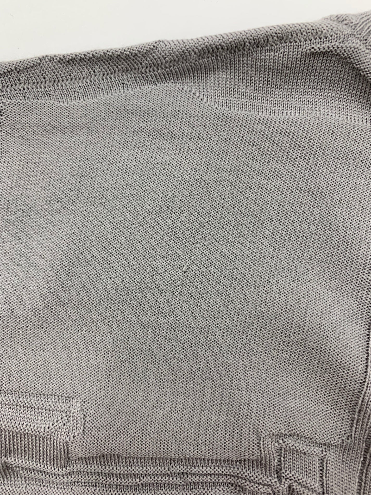 エルメス ショートスリーブニット ジュ・ドゥ・ポワン・アルネ ニットトップス M グレー ITGK3MYX8K72 【SALE】