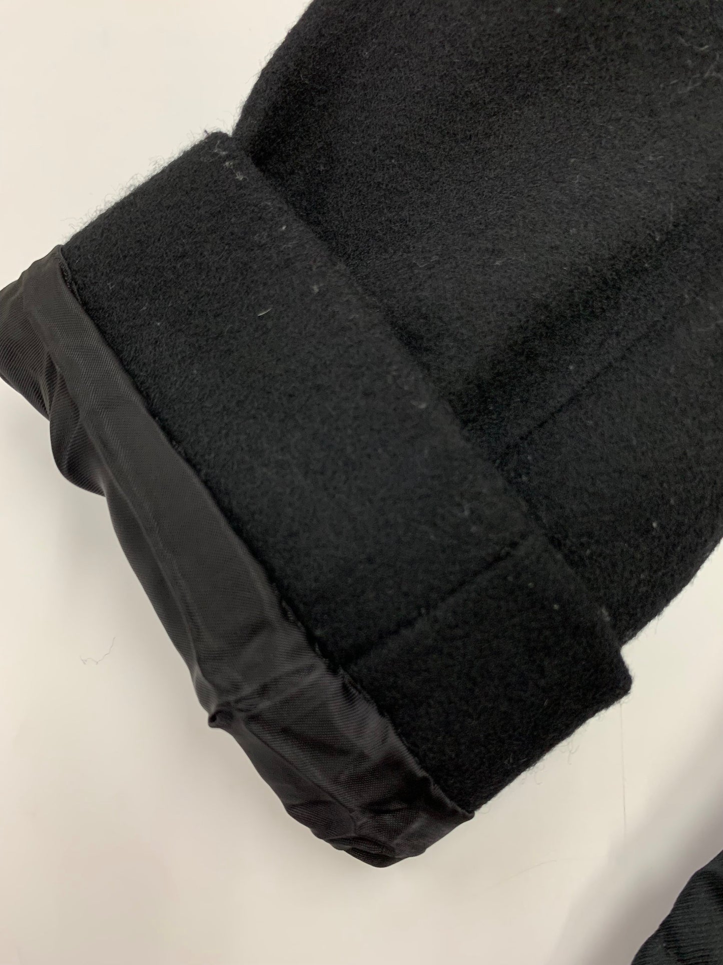 モラビト 2185-31502 ピーコート 38 ブラック ウール ナイロン IT51K9RSE88G