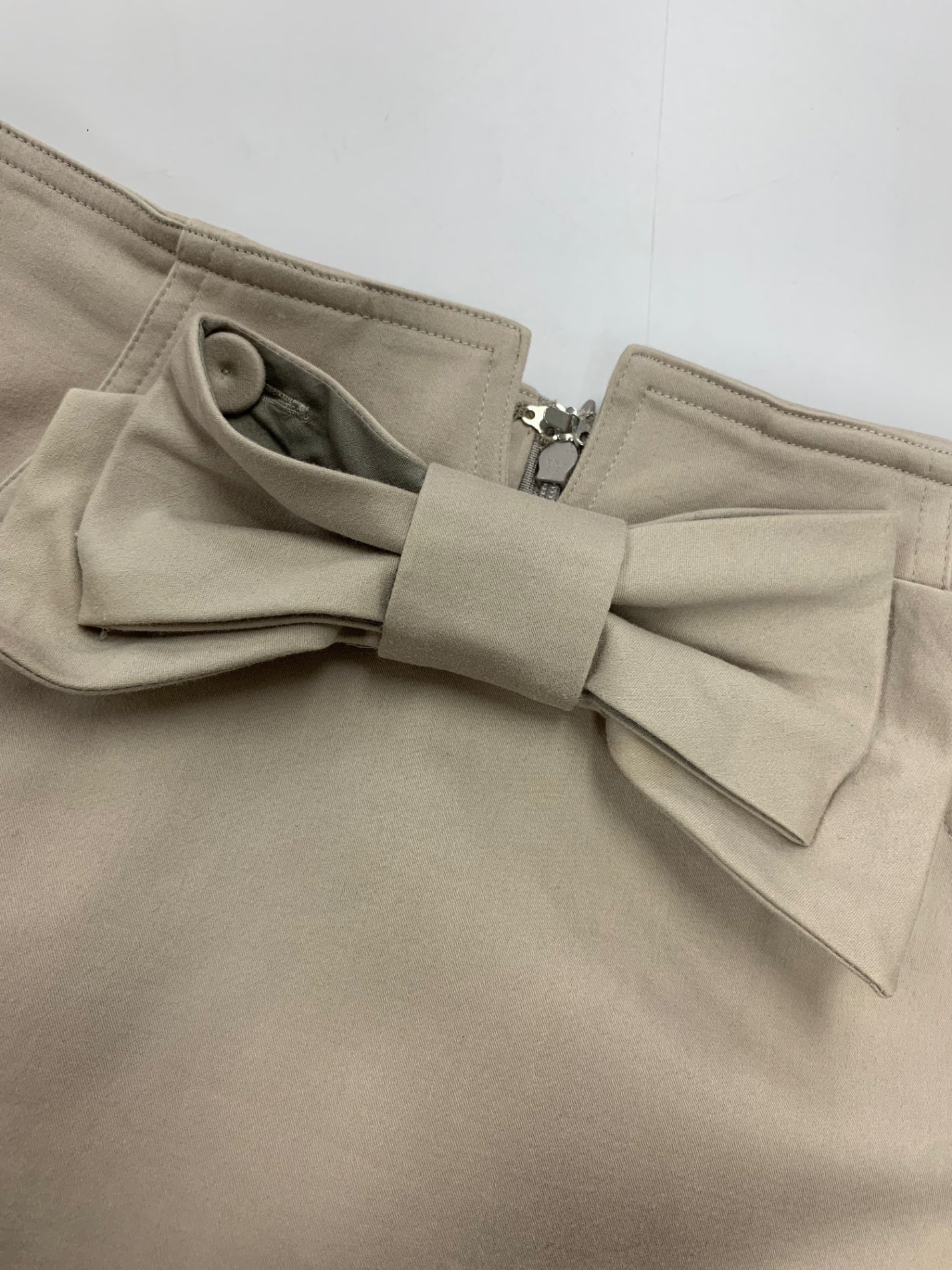 エムズグレイシー 627311 スカート 38 ベージュ リボン IT2SQJNELASK