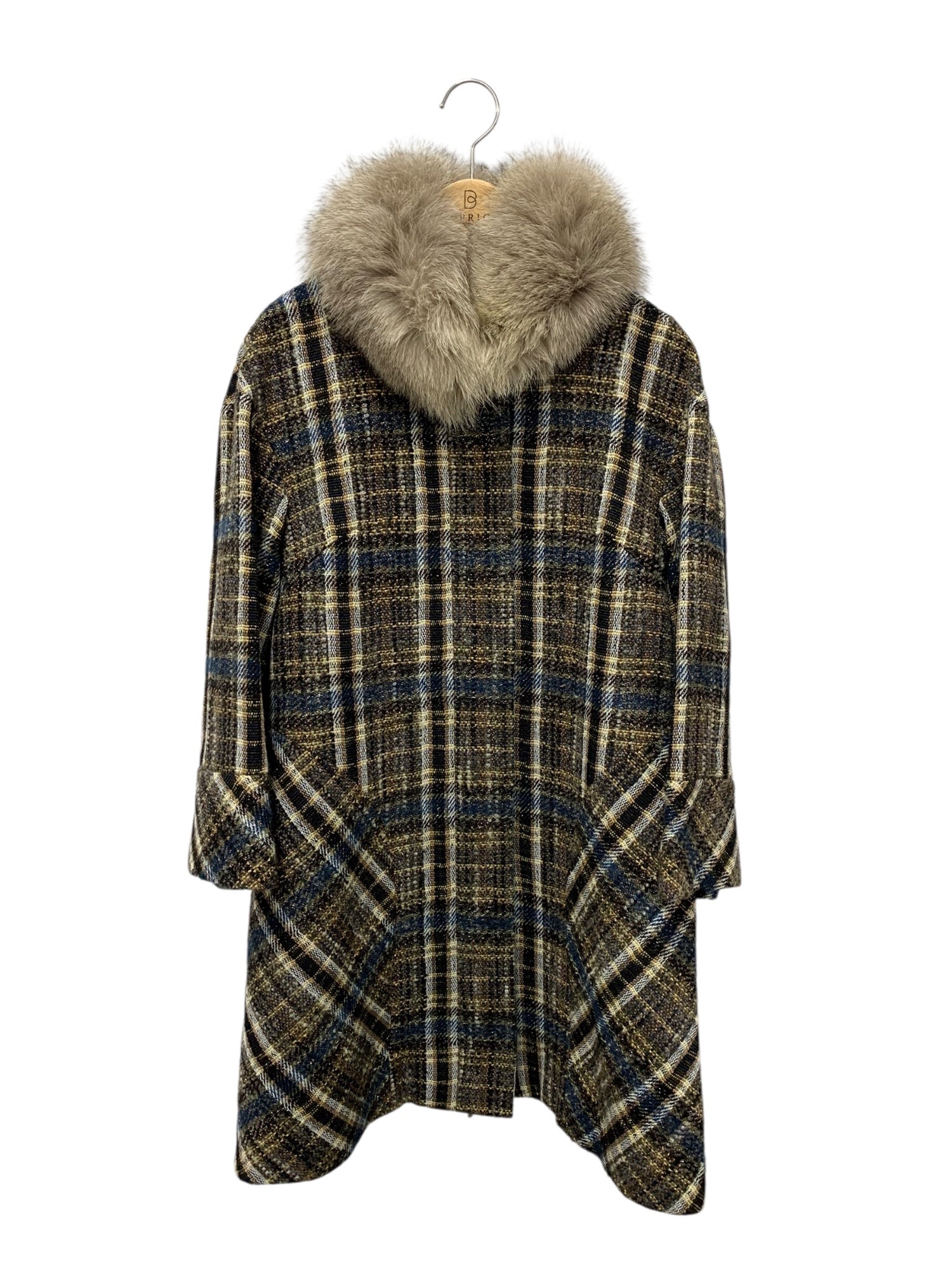 ルネ TISSUE 6938120 コート F ブラウン ジップアップ ツイード ミンク