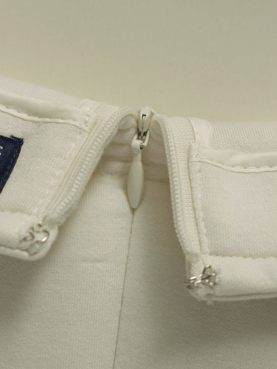 エムズグレイシー 911531 ワンピース 36 ホワイト/ライトブラウン チェック キルティング 切替 ITQZ1VLJ24TK