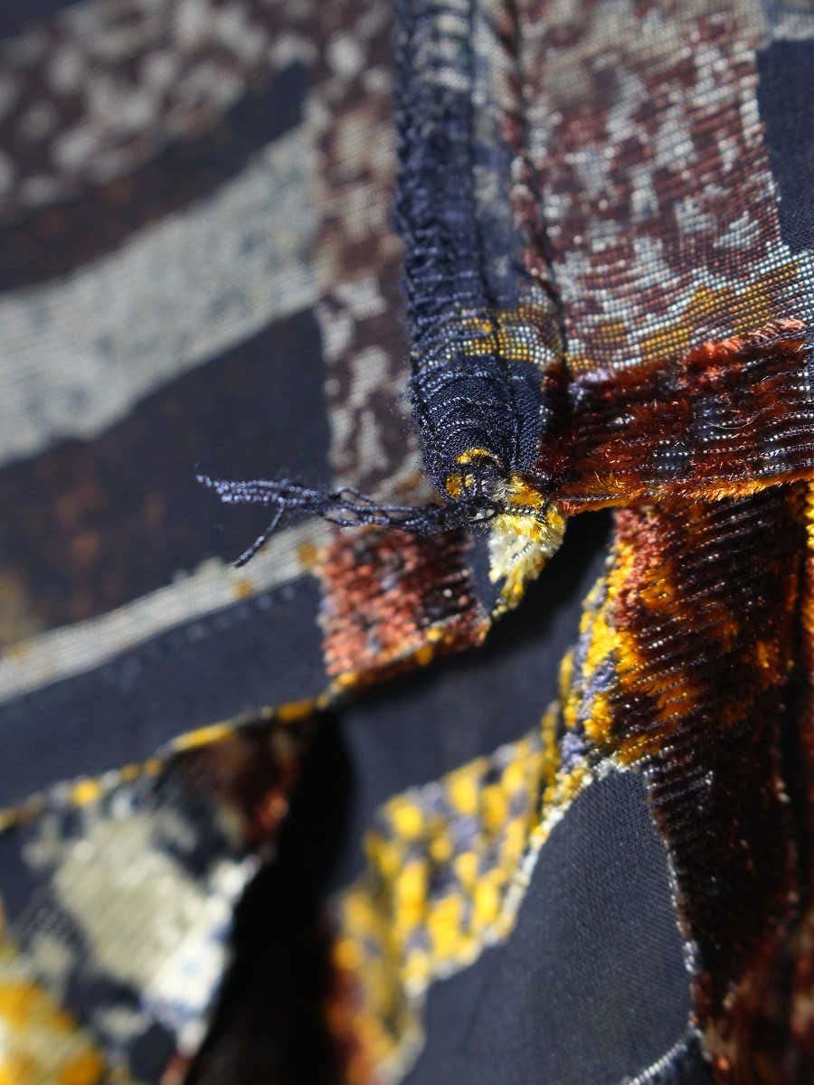 サカイ 18-03942 ニット 3 ネイビー セーター チェック柄 タートル IT0CEHA2QW0G