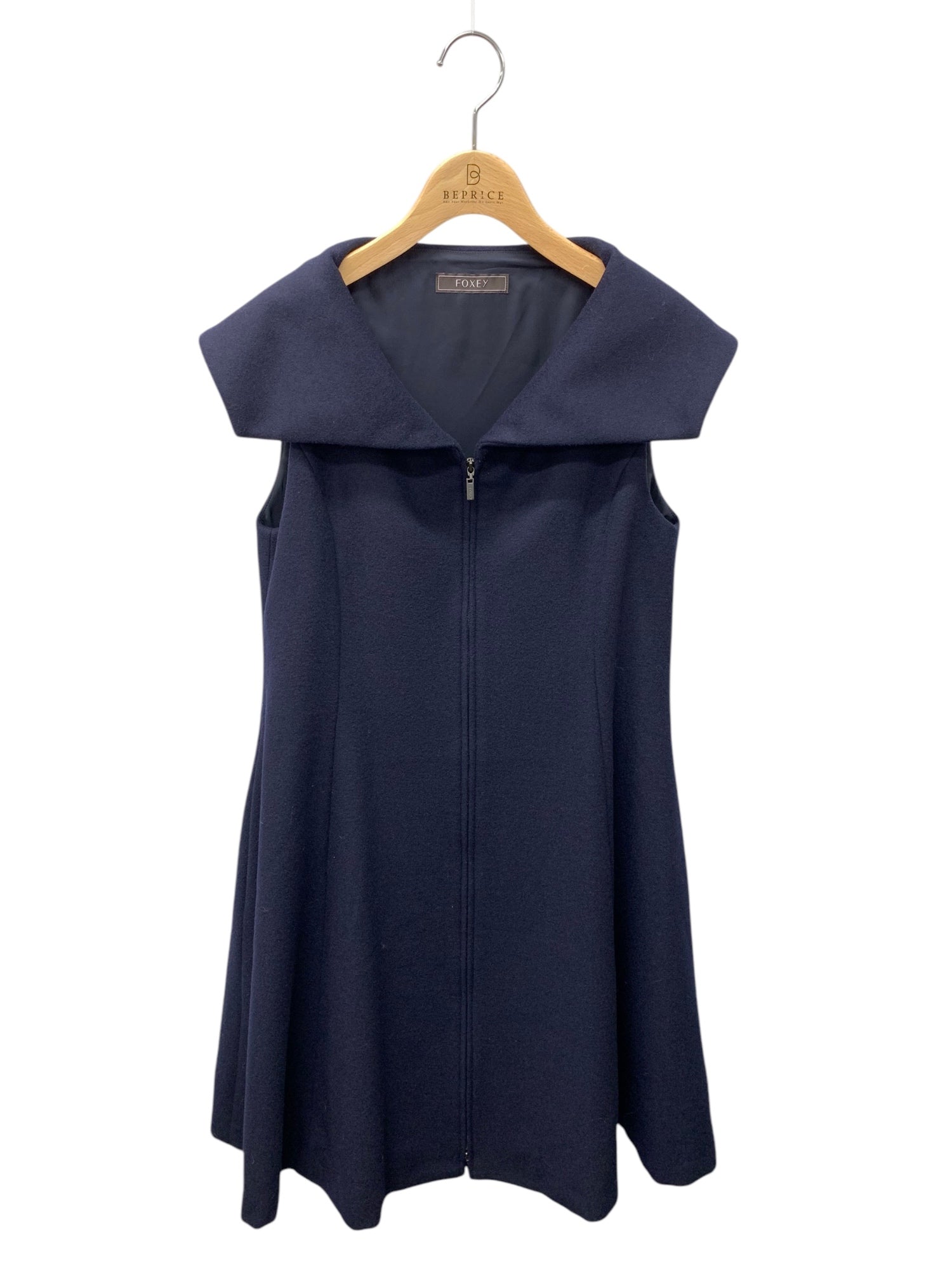 フォクシーブティック Dress Iris 43981 ワンピース 38 ネイビー 