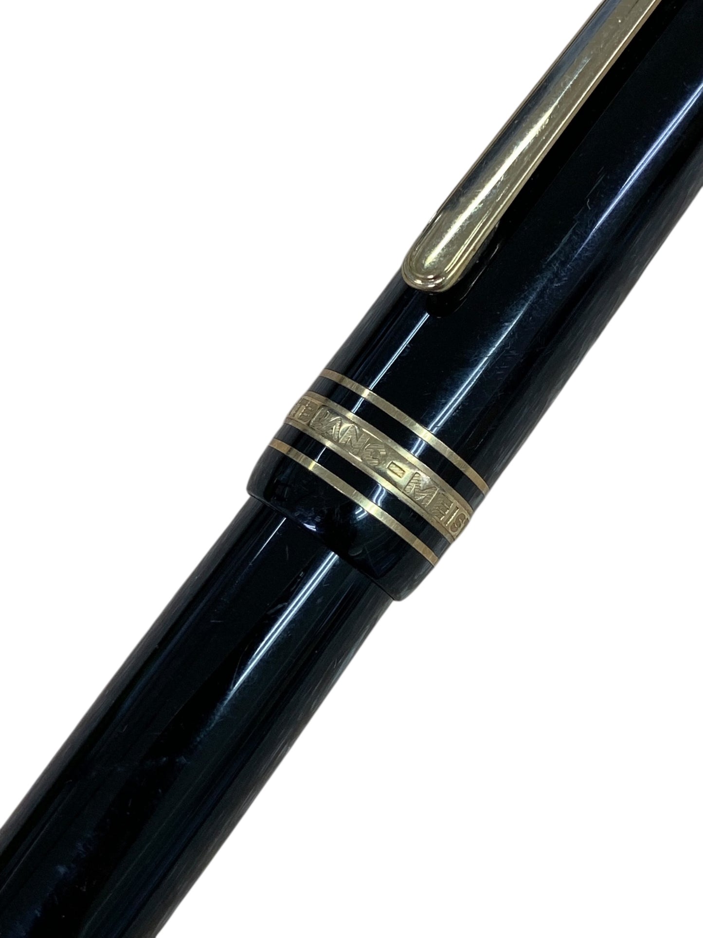 モンブラン 万年筆 旧マイスターシュテュック146 ブラック F 14K 全金 ITZKHH3BA75K