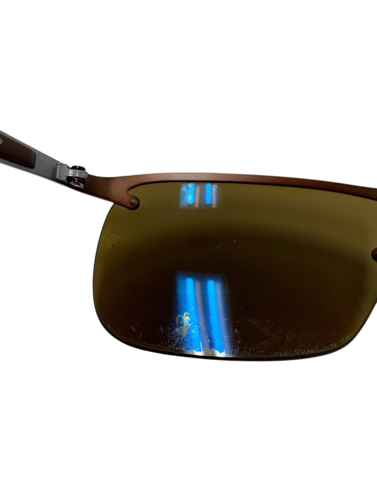 レイバン RB3550 サングラス ブラウン メタルフレーム ハーフリム(ナイロール)スクエア IT84XPICA2SU