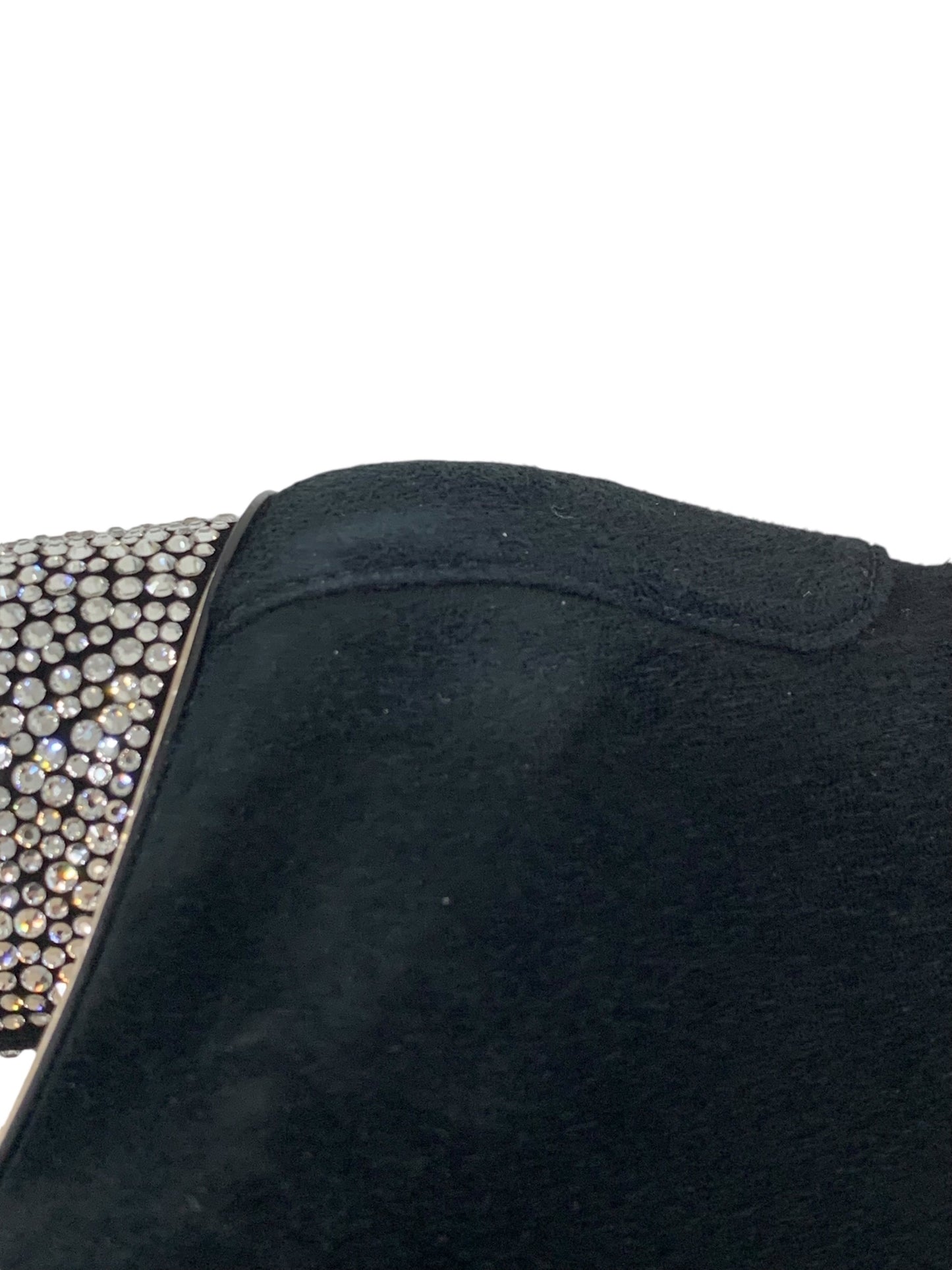 スチュアートワイツマン ショートブーツ ブラック スエード ラインストーン ITUNJW41U85C 【SALE】