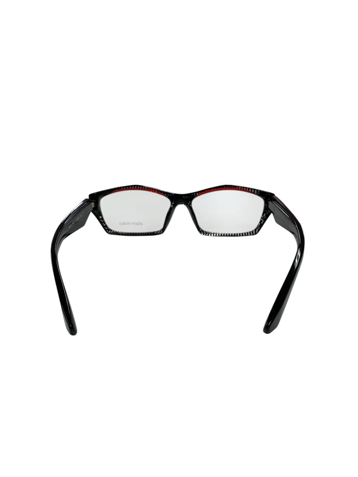 アランミクリ A03525 001 メガネ ブラック Pointillee black transparent red ITXOTVW7XBAK