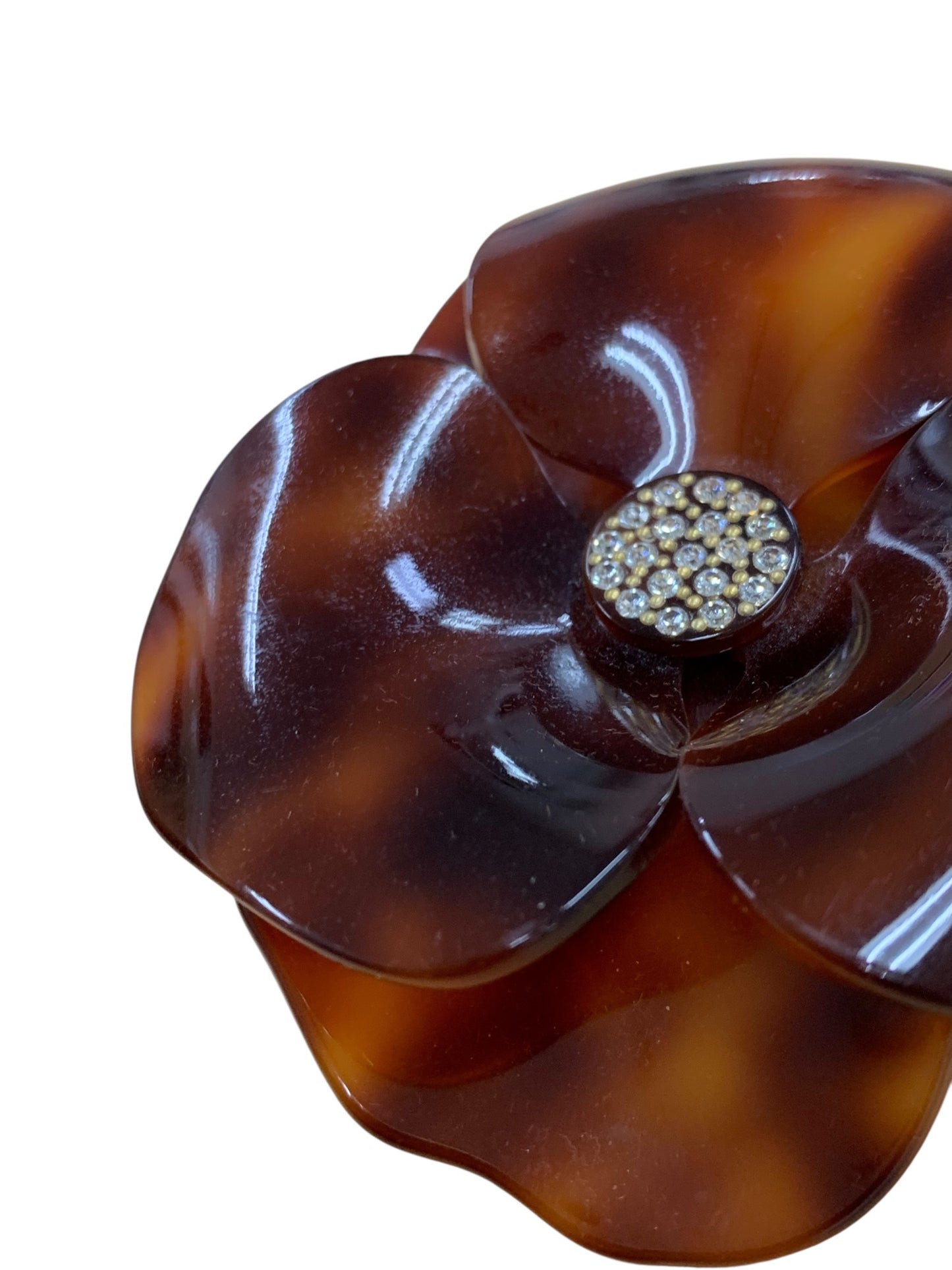 アレクサンドルドゥパリ バレッタ ブラウン カメリア フラワーモチーフ ITY085P5VNWW