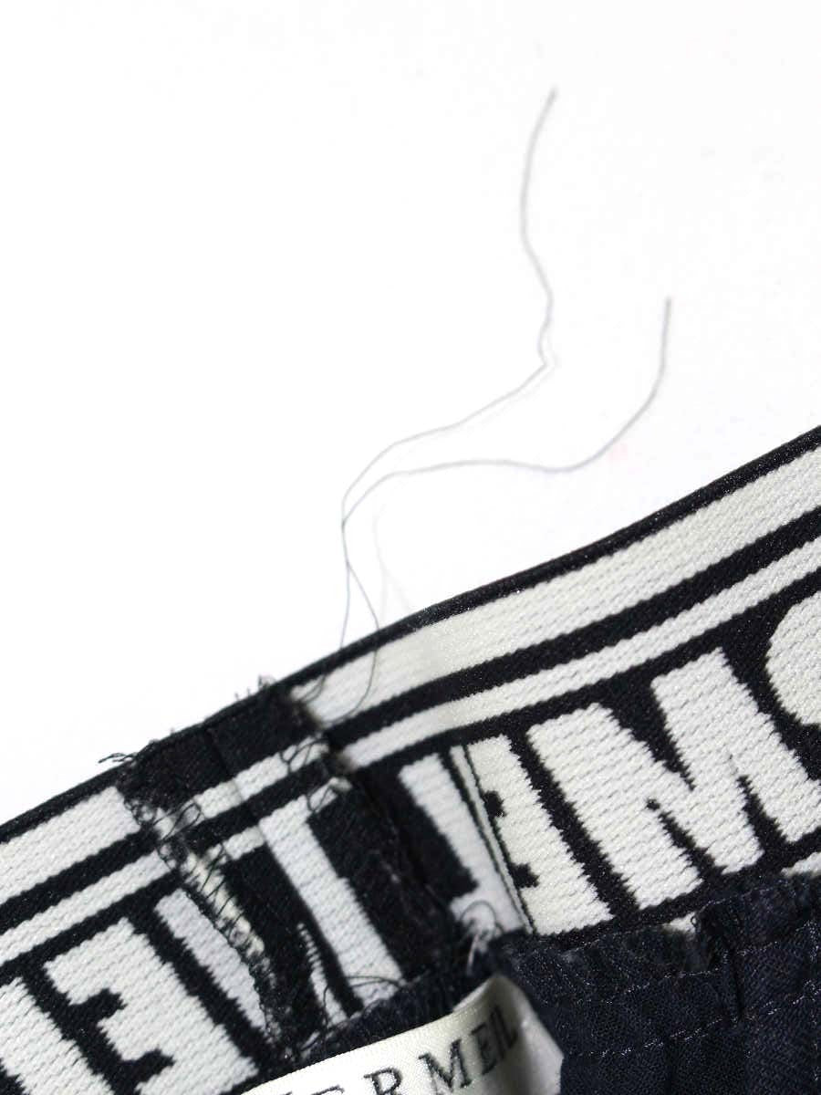 ヴェルメイユ パー イエナ 22-030-938-1050-1-0 パンツ 38 ネイビー ロゴウエスト ワイド ITO7ZWJMIX68