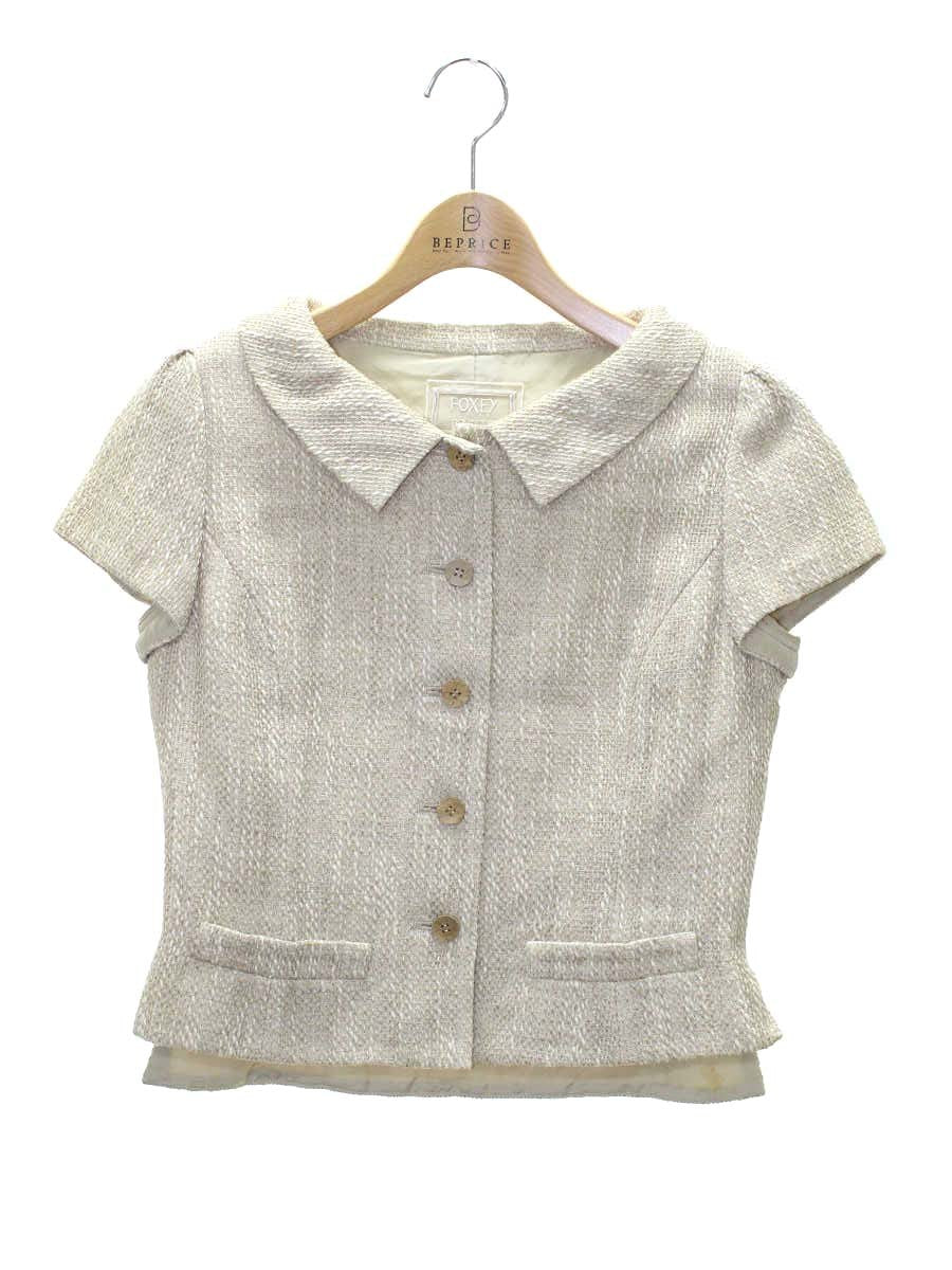 FOXEY BOUTIQUE ショート丈 ジャケット オイスターべ