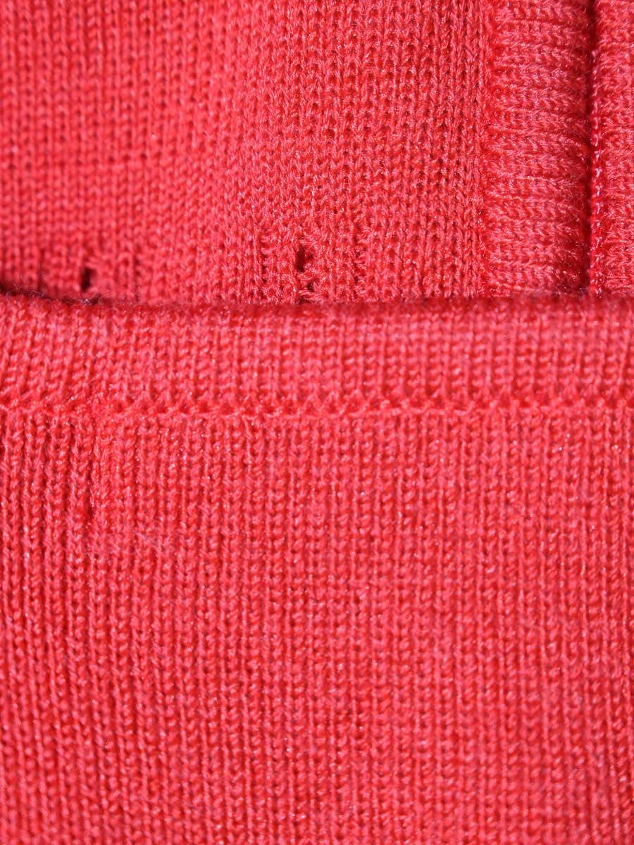 ルネ 6822400 カーディガン 34 レッド ラインストーン パール ダブルジップ ITQEPMEC8W7Q