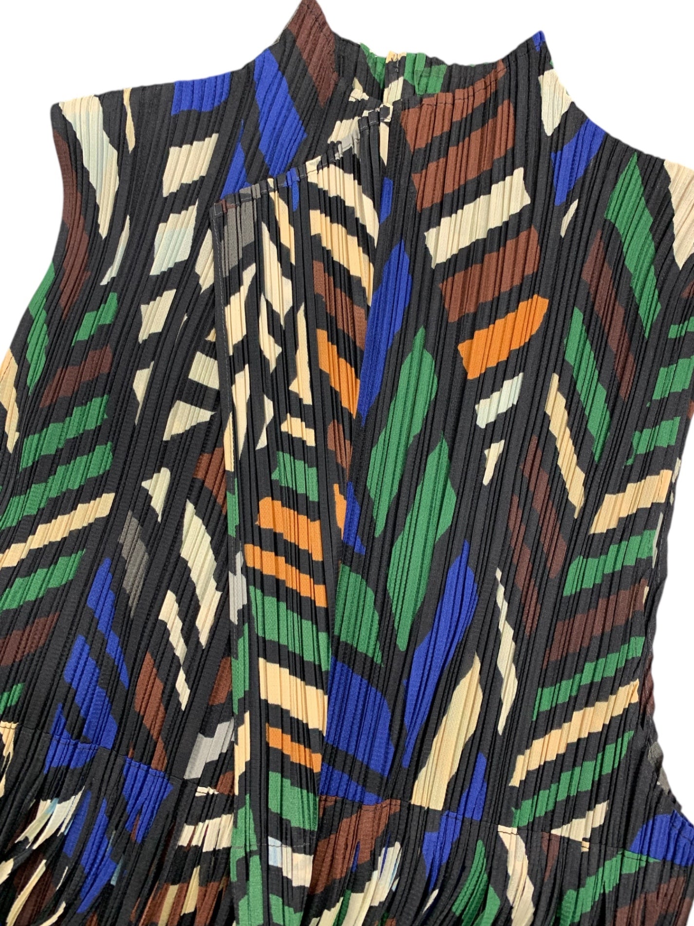 プリーツプリーズイッセイミヤケ PP23-JE651 ベスト 4 マルチカラー フリンジ ITA5TOXQDRMC 【SALE】