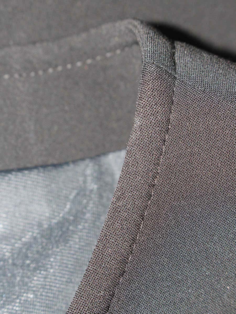 ルネ basic 5436090 ワンピースコート 34 ブラック カメリアジップ タック ITADWZF6WUR6