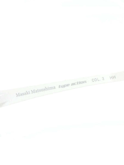 マサキマツシマ MFS-119 メガネ ホワイト スクエア ITT4IZ0CDCQG