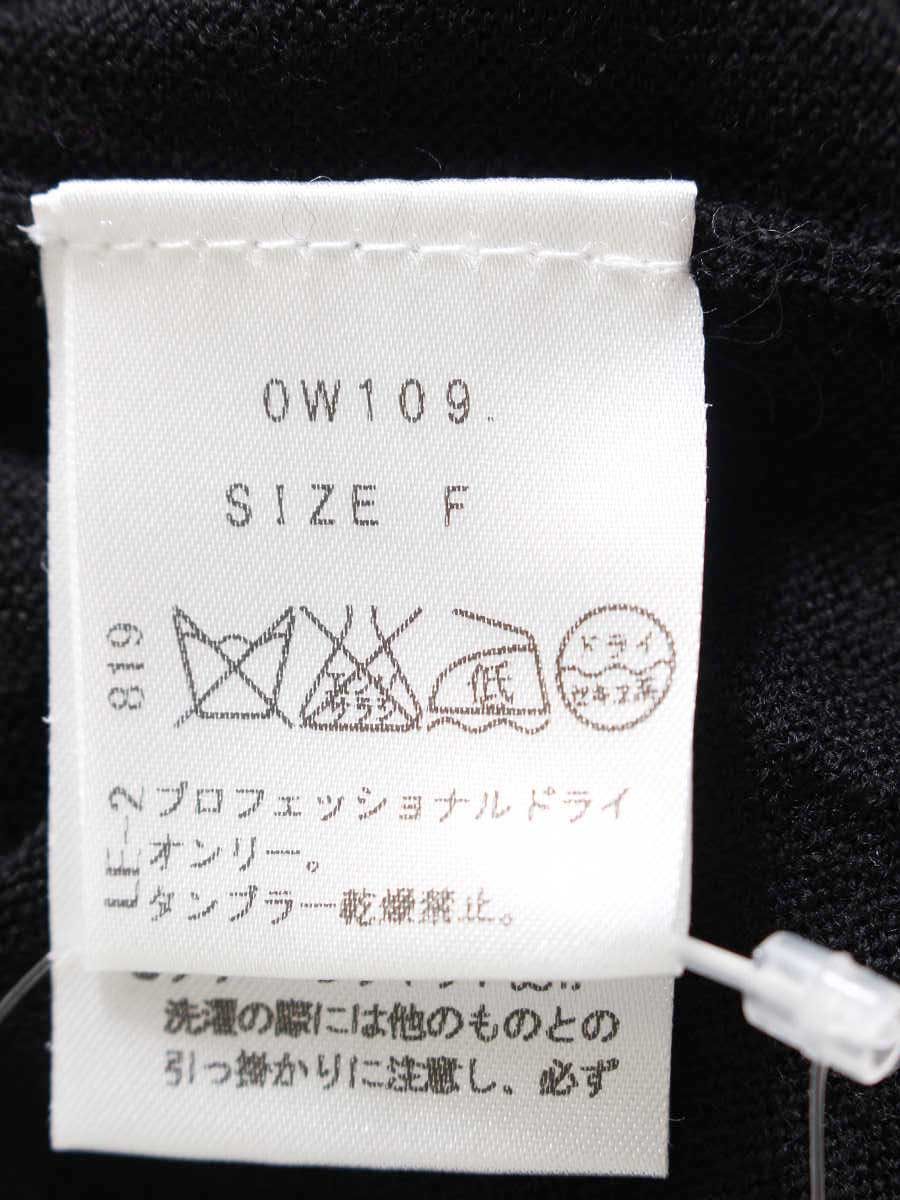 チェスティ 0W109 トップス F ブラック ニット フリル IT1AIV3E13V4