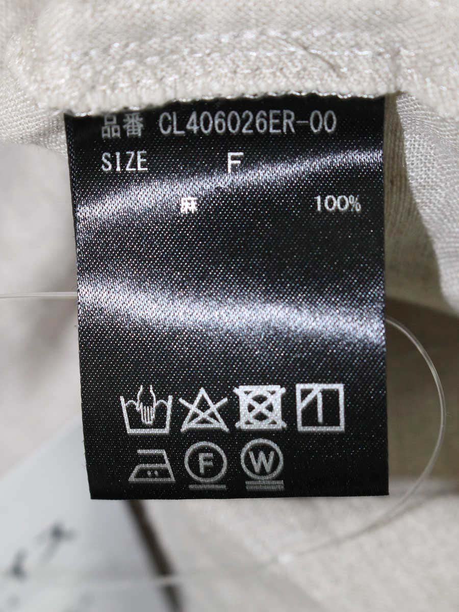カレンソロジー CL406026ER チュニック F ベージュ リネン 麻 ITRWTE9FD5N2