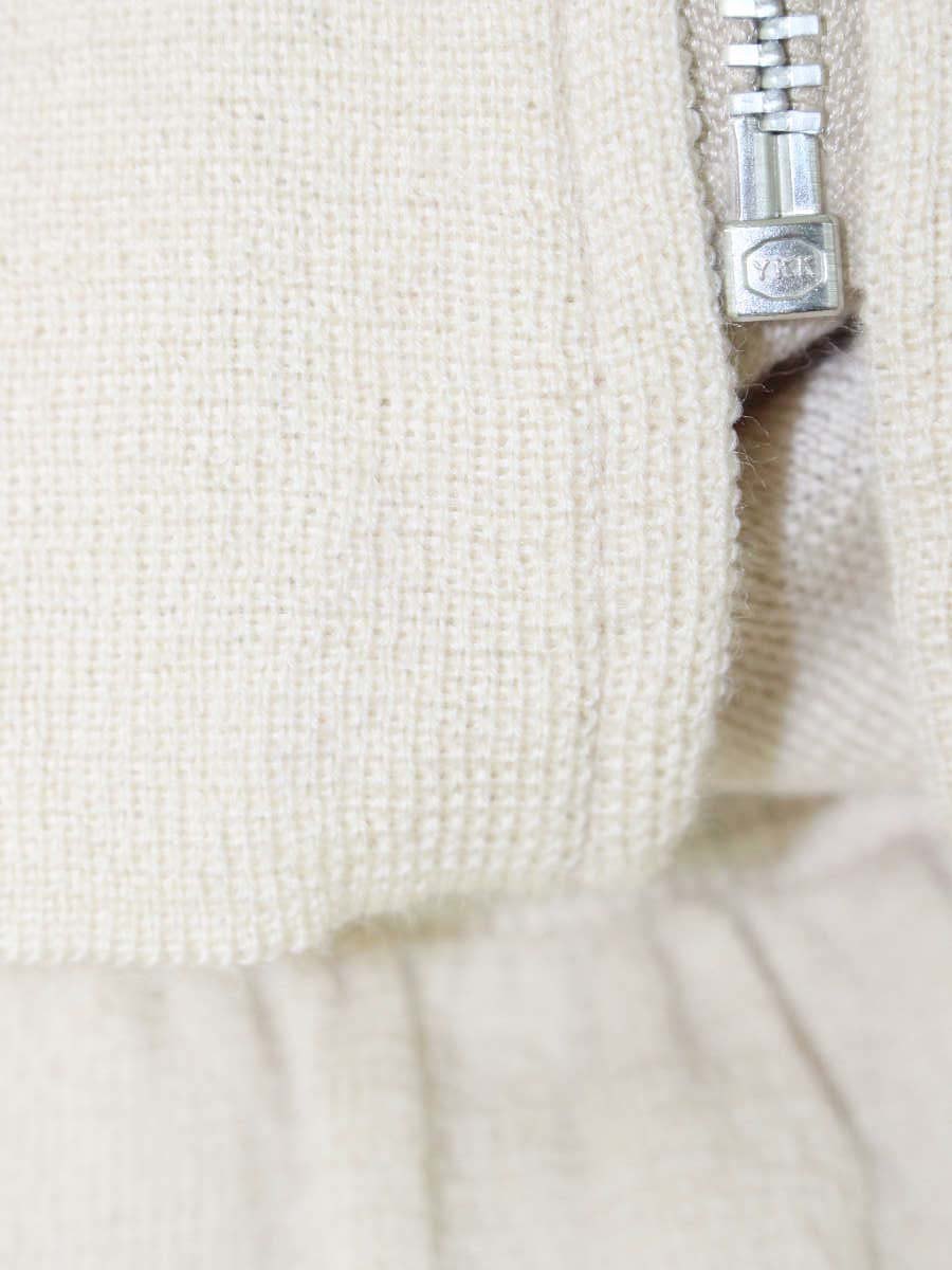 エムズグレイシー 328711 カーディガン 38 ベージュ カメリアジップ スパンコール ITM4SVKQ7H9Y