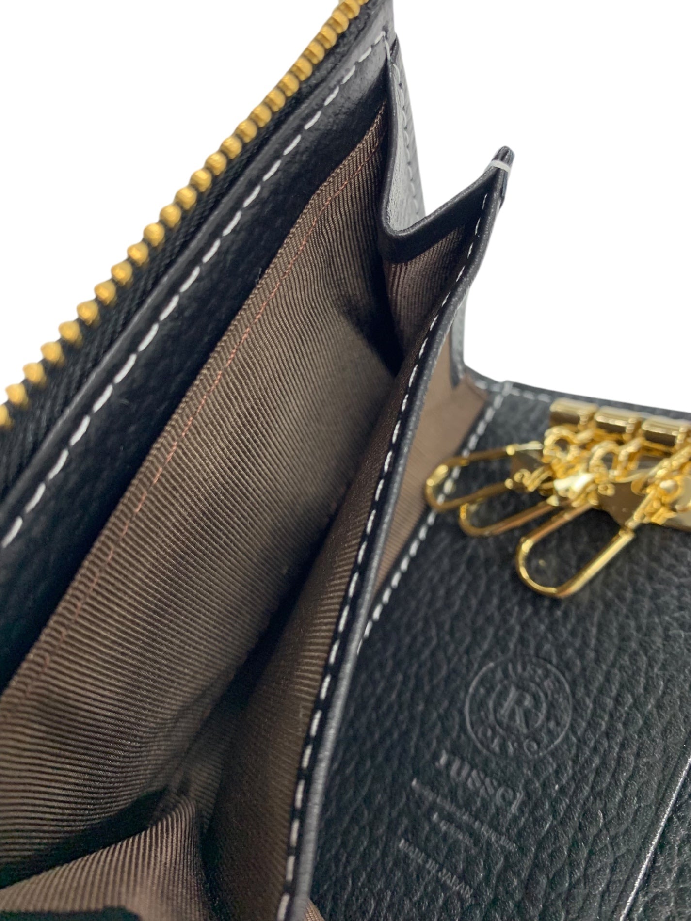 ラシット L字ファスナー キーコインケース ブラック レザー ITKCJOZBL0LI