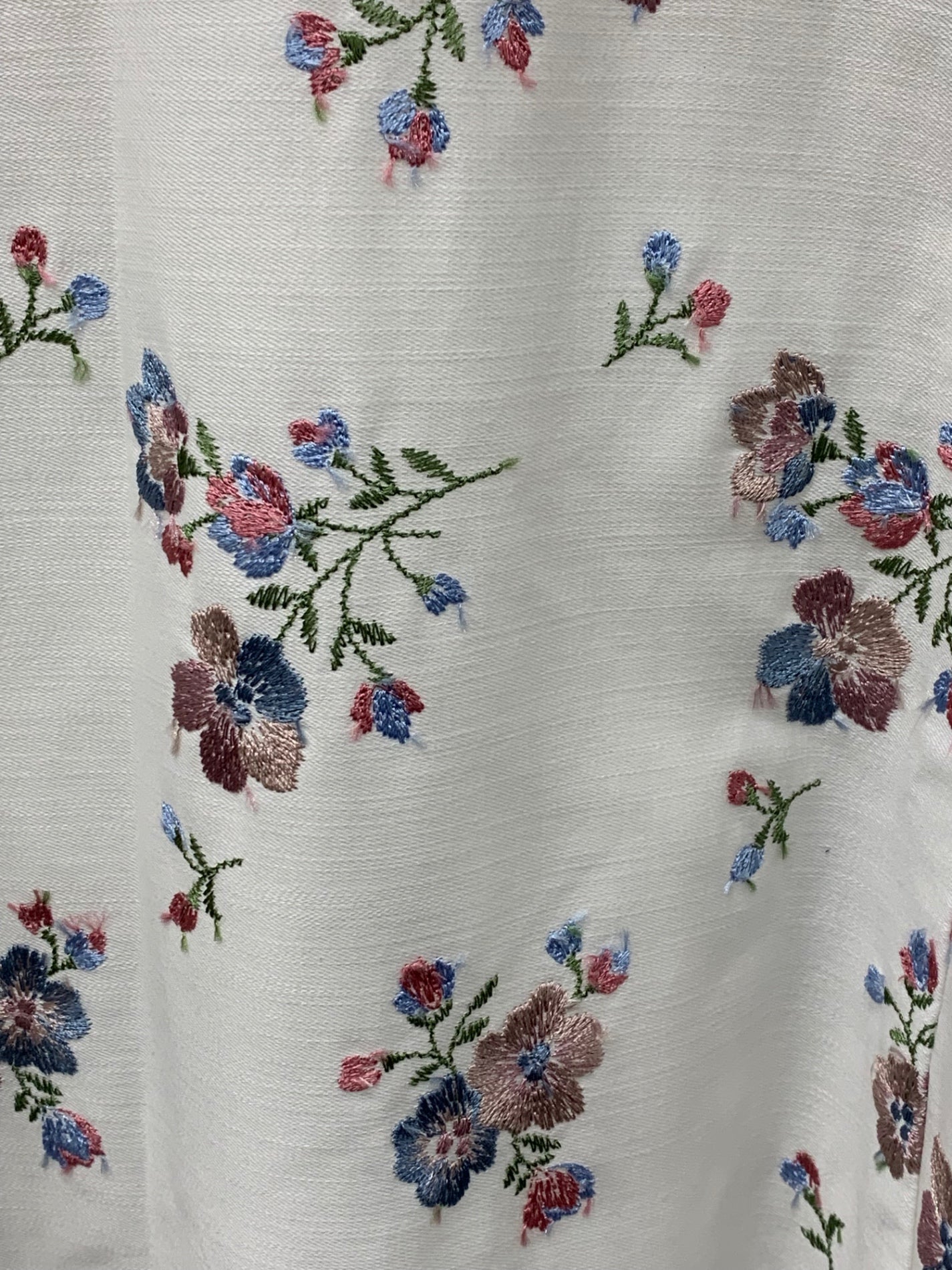 トッカ NS0102 ワンピース 0 ホワイト 花 刺繍 ITVCF8TBDTQ0 【SALE】