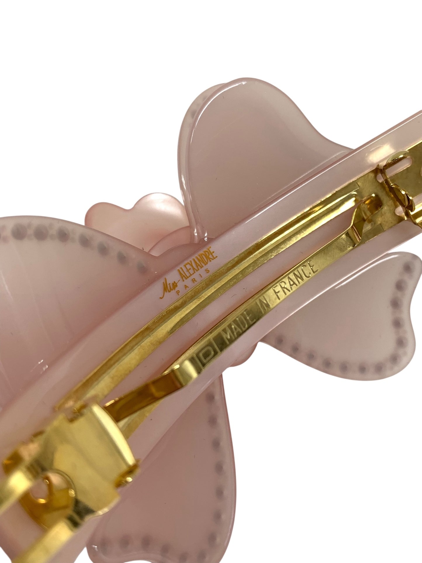 アレクサンドルドゥパリ バレッタ ピンク フラワーモチーフ ラインストーン ITQ6S8VH7FOU