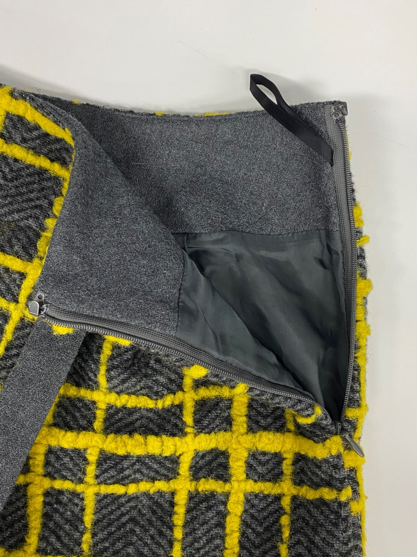 エムズグレイシー Check Skirt 917560 スカート 40 イエロー チェック ラップ IT7WD6UCMMZQ