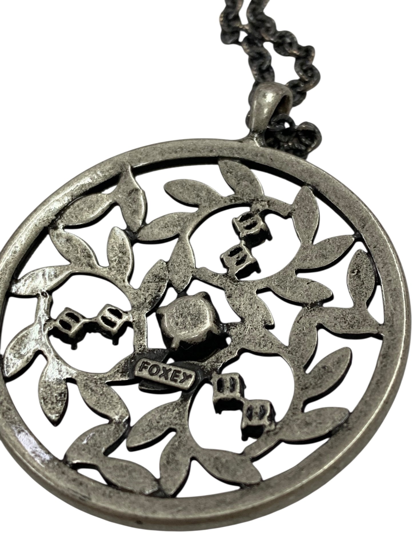 フォクシーブティック NECKLACE CRYSTAL MOON 25772 ネックレス シルバー ITST72YFTI4C