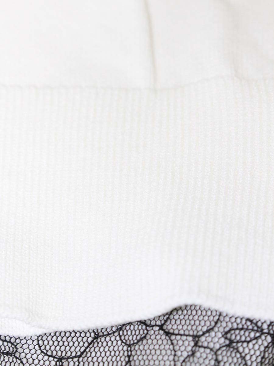 トッカ CHAMPS ELYSEES プルオーバー KRTONZ0401 カットソー XS ホワイト レース IT7PG596RM1X