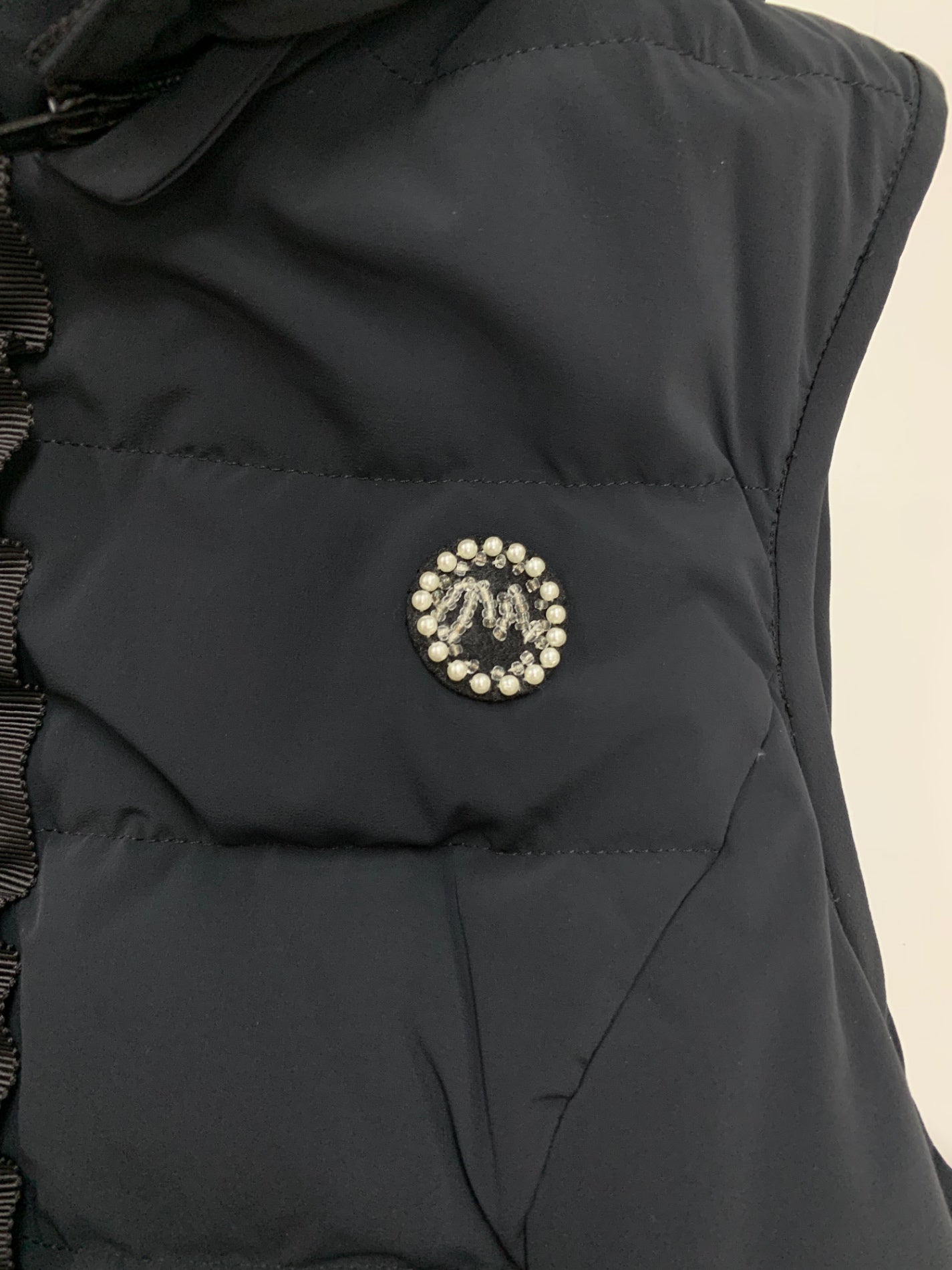 エムズグレイシー Down Short Vest 814504 ダウンショートベスト 38 ネイビー ITAK6VIQ3Y5S