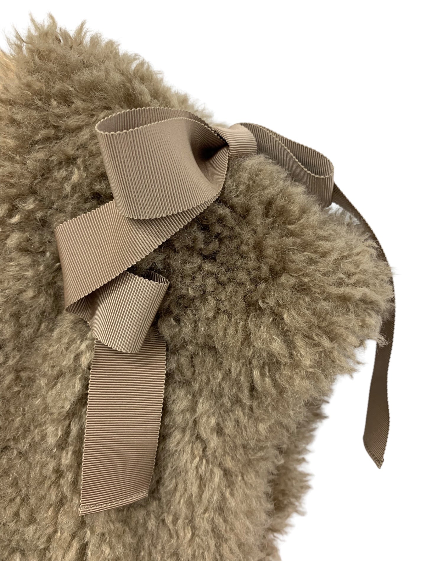 エムズグレイシー 396503 ベスト F ブラウン ボア リボン IT7XBBSP5G8K