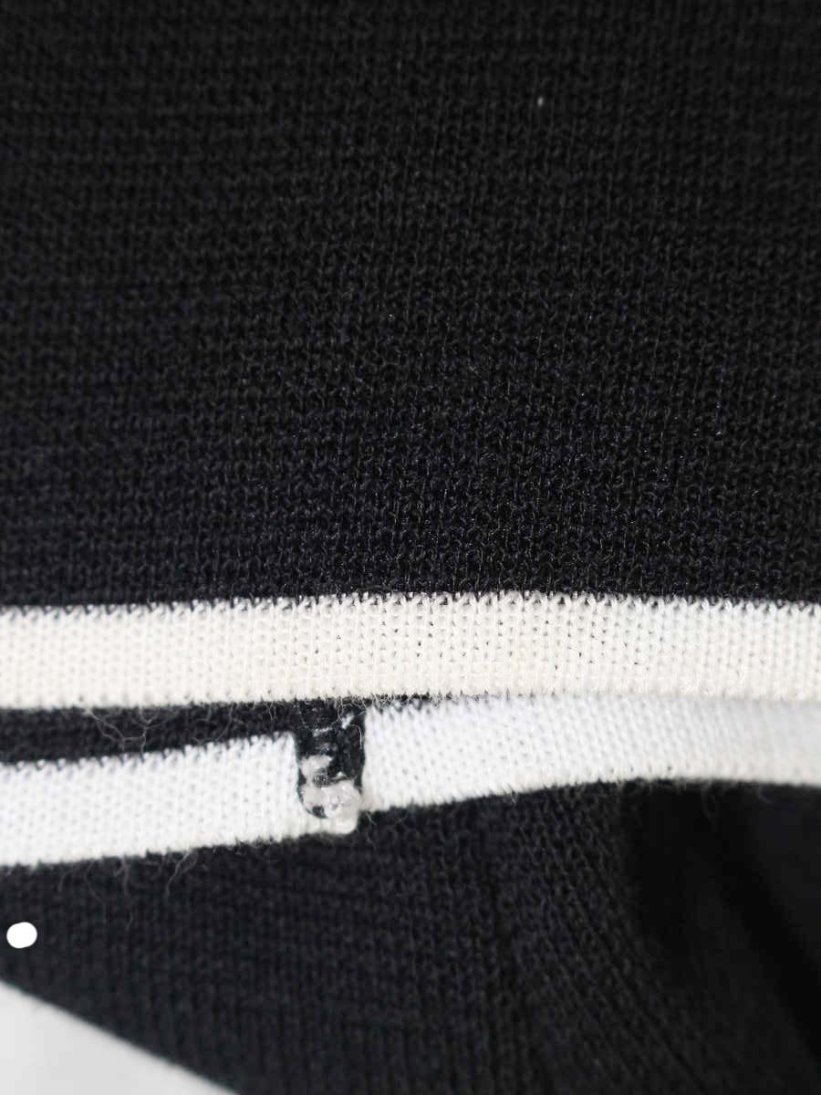 エムズグレイシー 728103 カーディガン 38 ブラック カメリアジップ IT1VS36FEY84