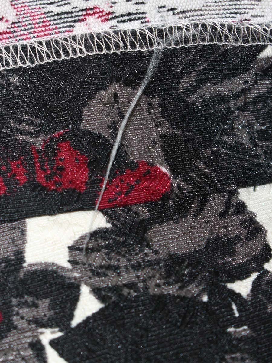 エムズグレイシー 721559 ワンピース 40 ブラック フラワーモチーフ ジャガード ITXQPCGGOKM8