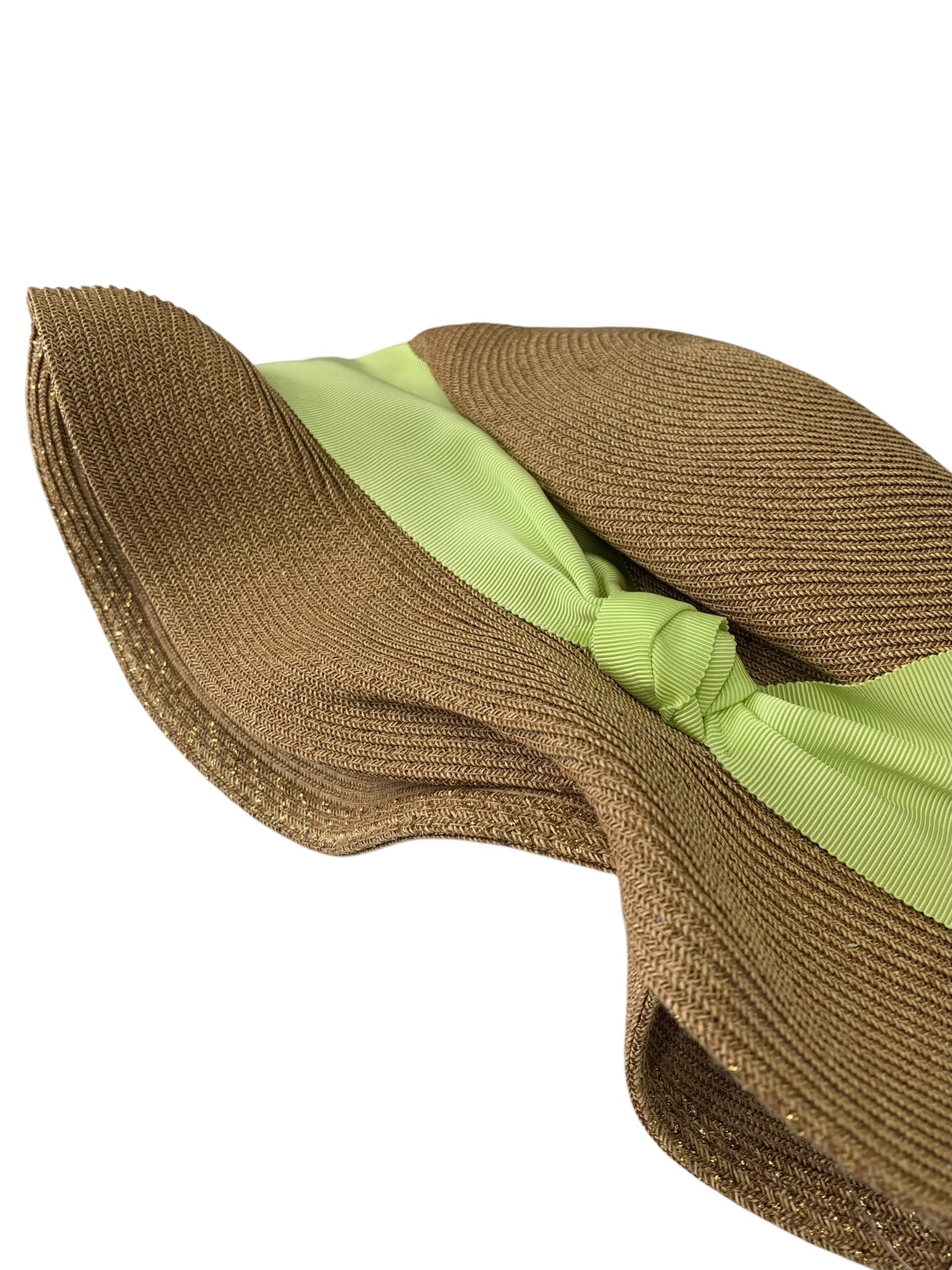 アシーナニューヨーク ベージュ リボン 麦わら帽子 ITJ62VOO7VCQ